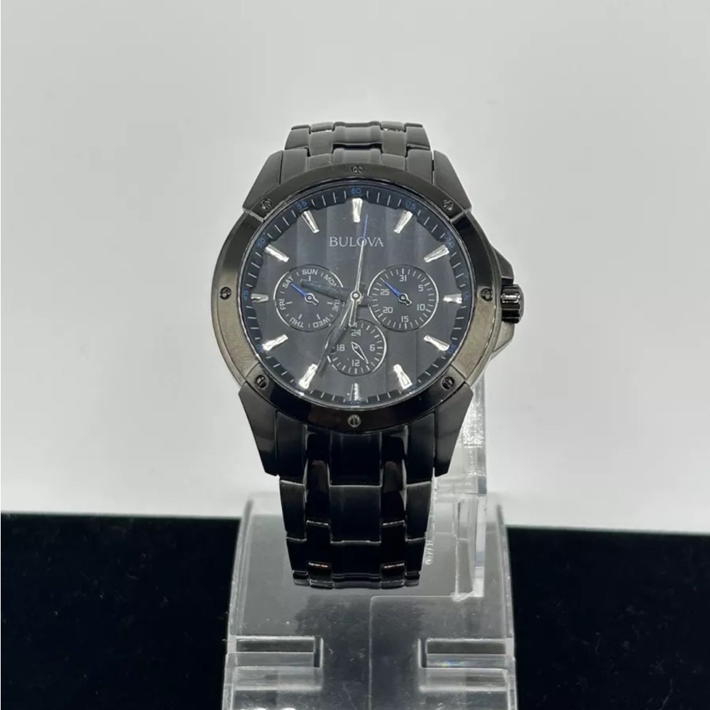 Bulova Black Chronograph Watch